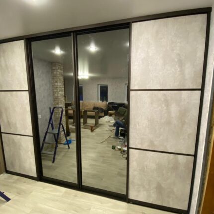 Шкаф ЛДСП, АГТ, EVA-gloss 3150х400х2425